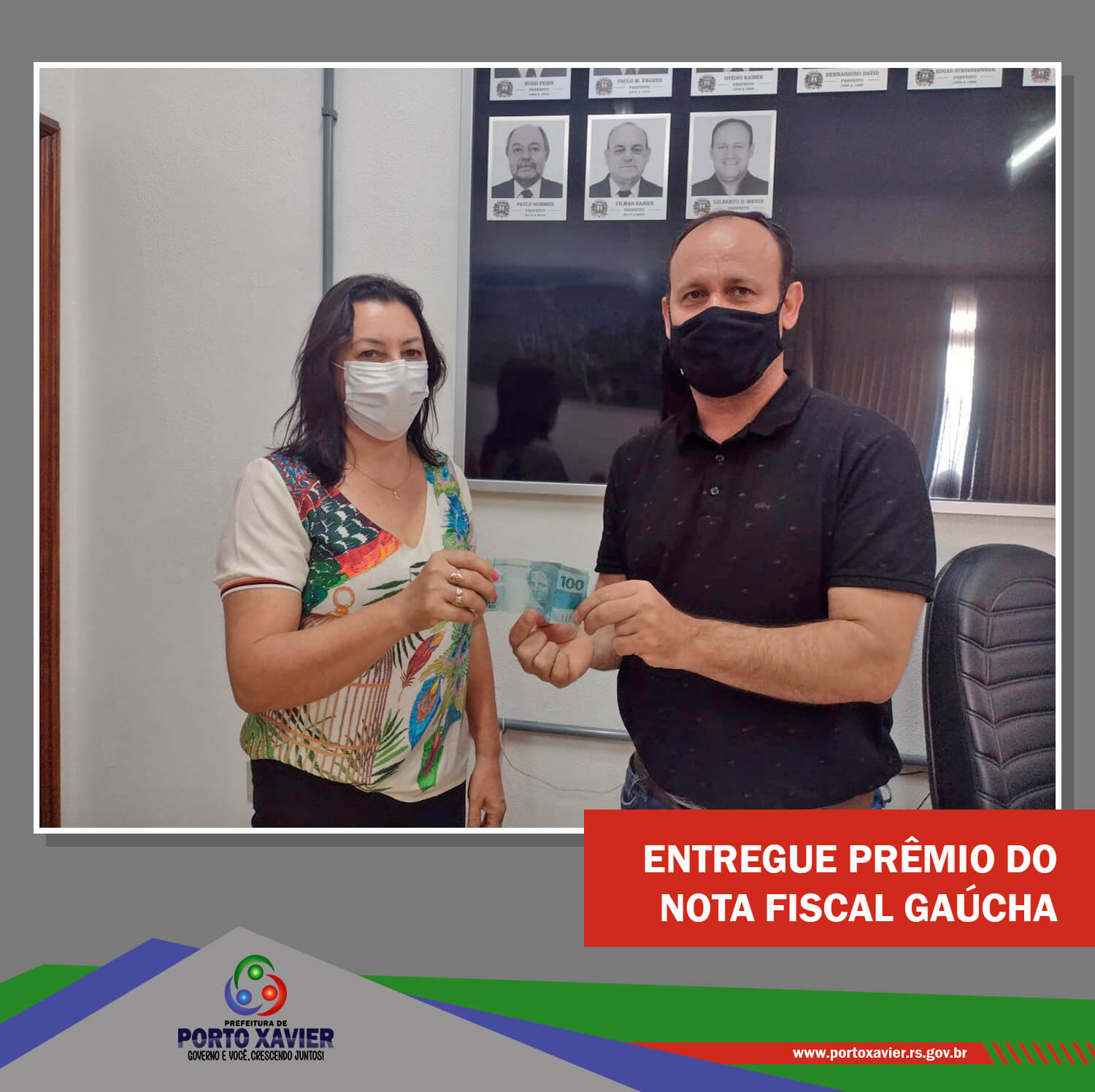 ENTREGUE O PRÊMIO DO PROGRAMA NOTA FISCAL GAÚCHA